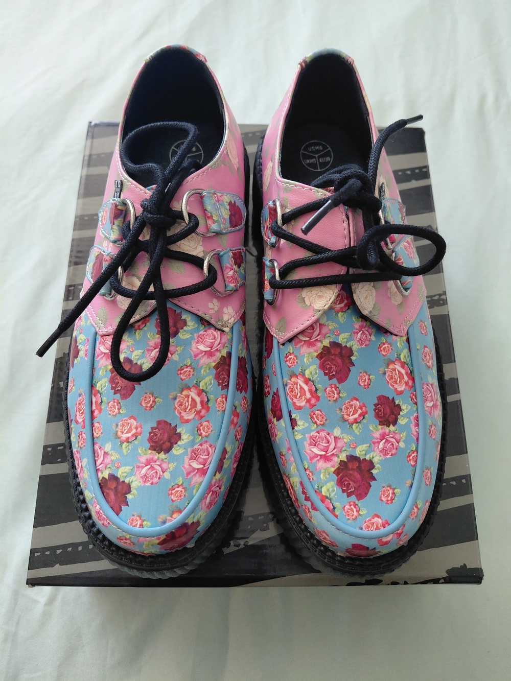T.U.K. Creepers Mixed Floral Pattern - Picture 2 of 7